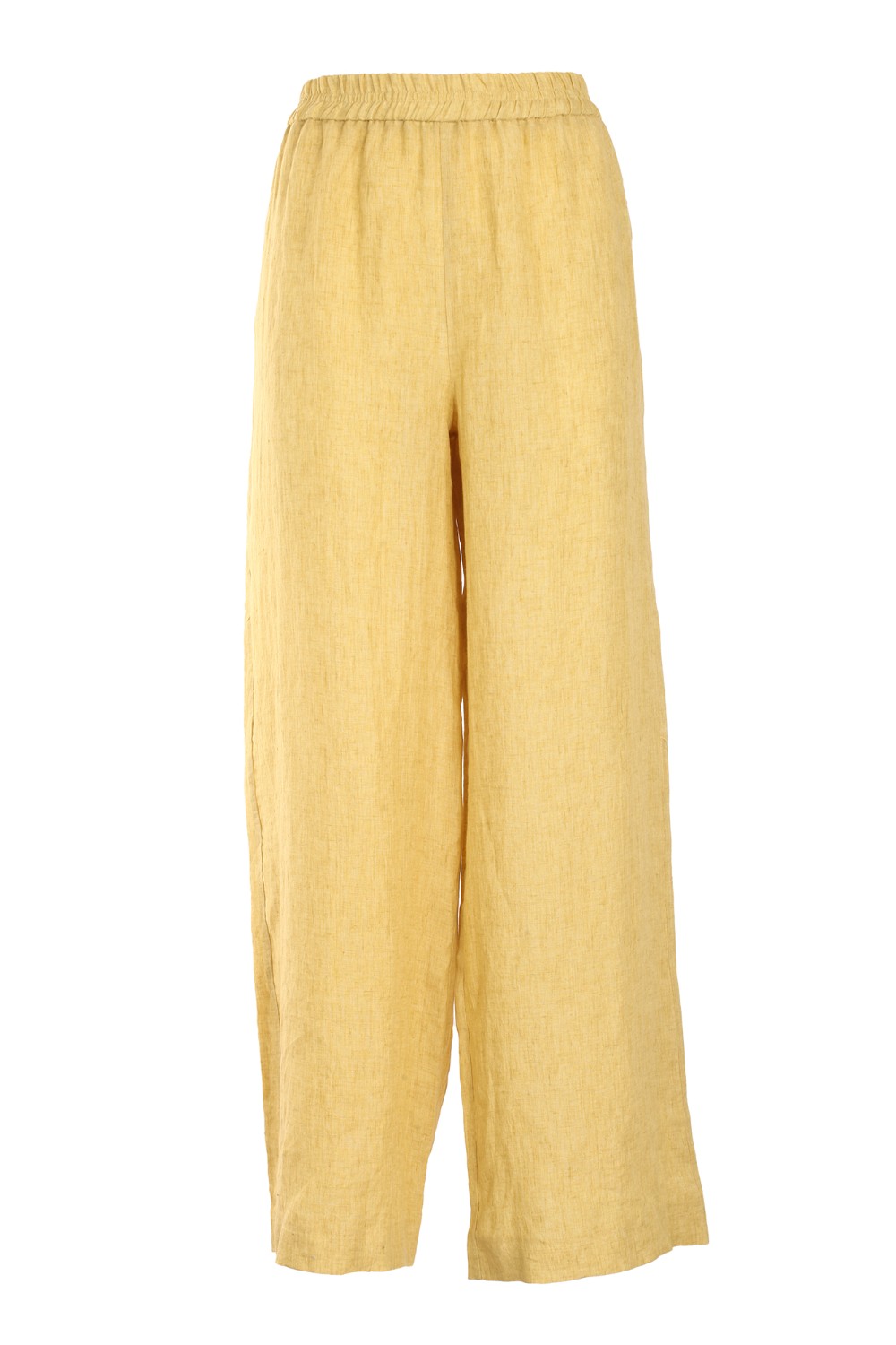 shop FABIANA FILIPPI Saldi Pantalone: Fabiana Filippi pantalone in lino, giallo.
Linea loose fit. 
Vita elasticizzata.
Composizione: 100% Lino.
Fatto in Italia.. PADP02W389-756 number 3719681